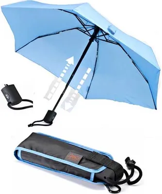 Produktbild von Euroschirm Dainty Automatic Regenschirm hellblau