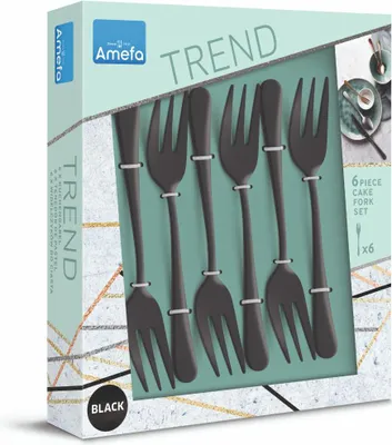 Image de Amefa AUSTIN Fourchette à gâteau Set de couverts 6 pièces
