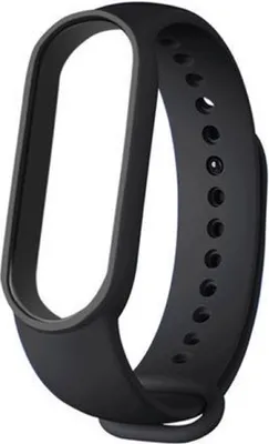 Produktbild von BStrap Silicone Armband für Xiaomi Mi Band 5/6/7, black
