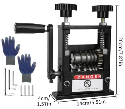 Produktbild von Kabelabisoliergerät - 6-kanalige manuelle und bohrmaschinenbetriebene Kabelabisoliermaschine - Verstellbar 3–17 mm - Tragbar - Klingen aus legiertem Stahl - Für Schrottkabel-Recycling - Schwarz