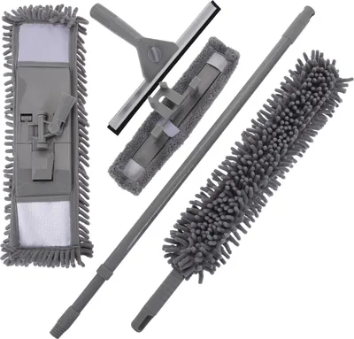 Produktbild von Reinigungsset 4-teilig Clean Top Koopman, grau