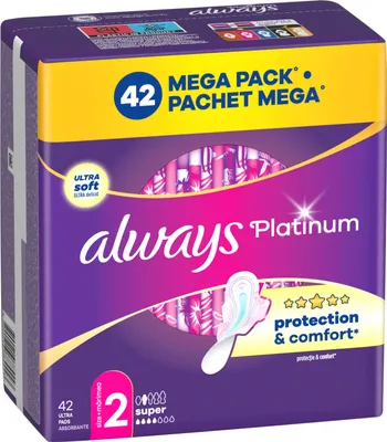 Produktbild von Platinum Ultra Super Mega Damenbinden 42 Stü ck