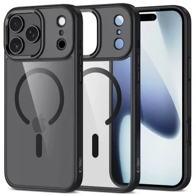 Zdjęcie produktu dla Etui Tech-Protect Magmat Magsafe Na Iphone 17 Pro Max - Przezroczysto-Czarne
