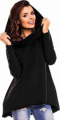 Produktbild von Awama Damen-Kapuzenpulli mit Kapuze Feniree A129 schwarz S/M