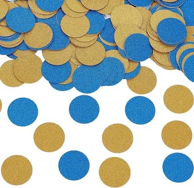 Zdjęcie produktu dla Niebieskie i złote konfetti, 200 sztuk, fajerwerki