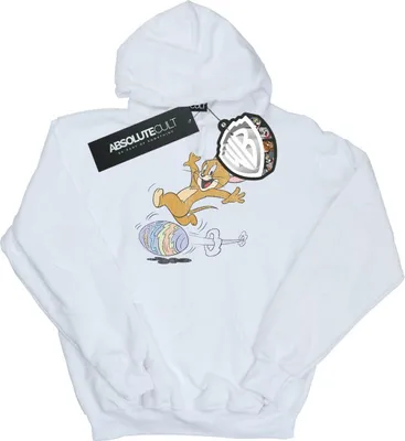 Produktbild von Tom And Jerry - "Egg Run" Kapuzenpullover für Herren BI19221 (3XL) (Weiß)