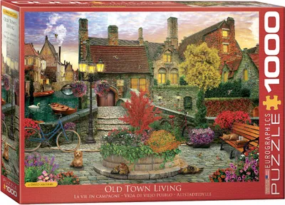 Produktbild von 1000 Teile Puzzle - Puzzle - Romatische Altstadt von Dominic Davison + Puzzle Zubehör