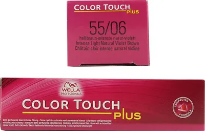 Produktbild von Wella Color Touch Plus, Violett, 55/06, Intense Light Brown/ Natural Violet, Frauen, 60 ml, Alle Haare