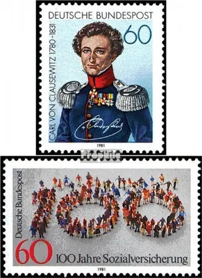Produktbild von Briefmarken BRD (BR.Deutschland) 1981 Mi 1115,1116 (kompl.Ausg.) postfrisch 150.Todestag von Clausewitz