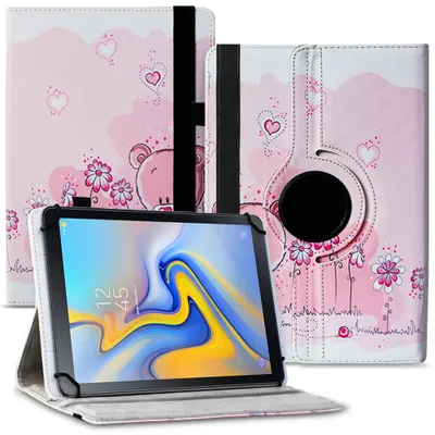 Produktbild von Tablet Hülle für Samsung Galaxy Tab A 10.5 Tasche Schutzhülle Case Cover DrehbarFarben:Motiv 1