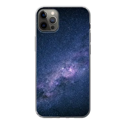 Produktbild von MuchoWow® Handyhülle Schutzhülle Hülle für iPhone 13 Pro Max Galaxie - Sterne - Weltraum - Jungen - Mädchen - Kinder Silikon Softcase Handy Hülle - Mobiltelefon