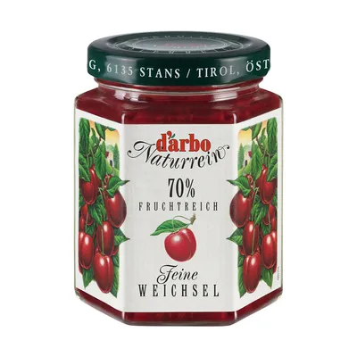 Obrázok produktu pre Darbo jemná višňová ovocná nátierka Naturrein Fruchtreich 200g
