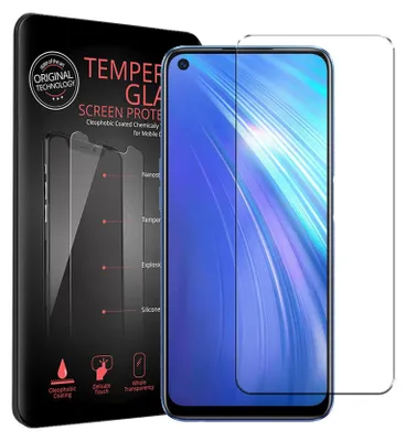 Produktbild von 2x Schutzfolie für Realme 6 / 6S Handyfolie Panzer Schutz Glas Folie Displayschutz
