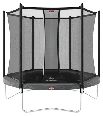 Produktbild von BERG Trampolin Favorit Regular 330 + Sicherheitsnetz Comfort Stahlrahmen Grau