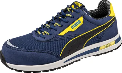 Zdjęcie produktu dla Buty ochronne Puma Rider blue low SB zgodne z normą EN ISO 20345:2022 SB E PS FO HRO SR rozmiar 42
