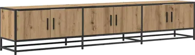 Image de vidaXL : Meuble TV, 210 x 35 x 41 cm, imitation chêne artisanal, panneaux de particules