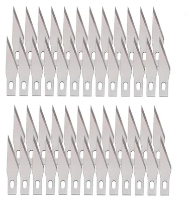 Produktbild von 50 Ersatzklingen für Cutter, Präzisions Craft Messer, No. 11
