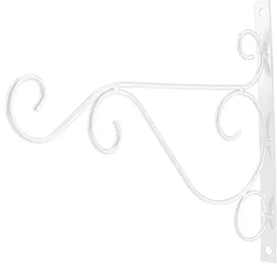 Produktbild von Wandhalter für Pflanzen, weiße Wandstütze für Blumendekoration in Haus und Garten 25 x 21 cm