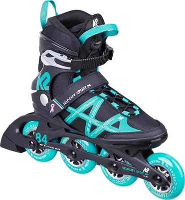 A single inline skate is shown against a white background.