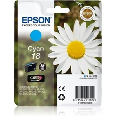 Produktbild von Epson Daisy Singlepack Cyan 18 Claria Home Ink, Standardertrag, Cyan, 3,3 ml, 1 Stück(e), 180 Seiten, Einzelpackung