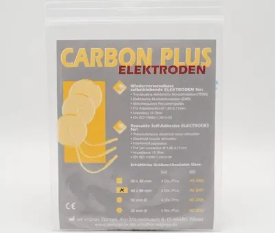 Produktbild von Carbon Plus Elektroden, 40 x 80cm Pack: 4 Stück | Packung (4 Stück)