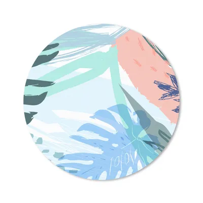 Produktbild von MuchoWow® Mauspad Mousepad Sommer - Blau - Grün 30x30 cm - Mousepads - Maus Mat - Pad - Mausunterlage - Tischunterlage - Schreibtischmatten