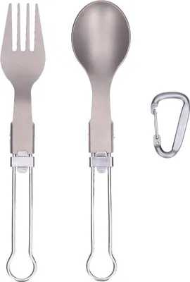 Obrázek produktu pro Camping Cutlery Set Camping Foldable Spoon Fork Portable Travel Ta for Outdoor Picnic