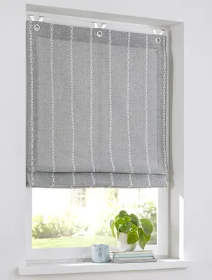 Image de Rideaux occultants Raya Faltrollo - Gris opaque, effet occultant, 130 x 45 cm