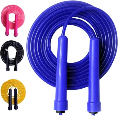 Imagen del producto de Cuerda de saltar ajustable, de 2,8 metros de longitud, para niños y adultos, ideal para ejercicios de fitness y cardio