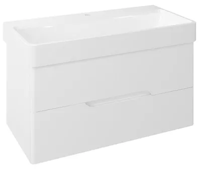 Produktbild von Sapho MEDIENA Unterschrank 96x51x48,5cm, Weiß matt / Weiß matt