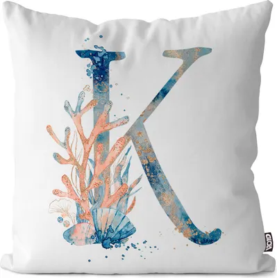 Produktbild von VOID K Buchstaben Schrift Namen Kissenbezug Kissenhülle Sofakissen Kissen Deko Outdoor-Kissen Dekokissen