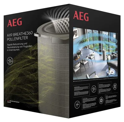 Obrázek produktu pro AFDBTH6 Filtr BREATHE360, kompatibilní s čističkami vzduchu AX91-604DG a AX91-604GY. Redukuje 99 % pylů a [procento] bakterií. Zajišťuje čistý vzduch a optimální filtraci pylů