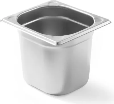 Productafbeelding van HENDI Gastronorm containers, 1/6 formaat, 150 mm hoog, roestvrij staal. Kitchen Line