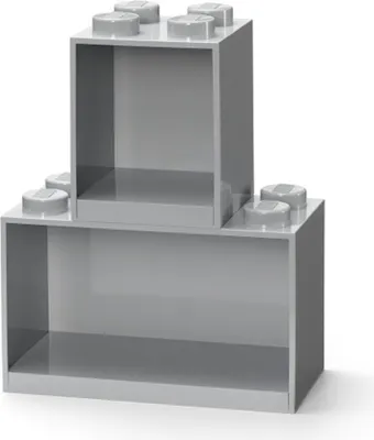 Image de LEGO Jeu d'étagères BRICK SHELF 2 pièces gris