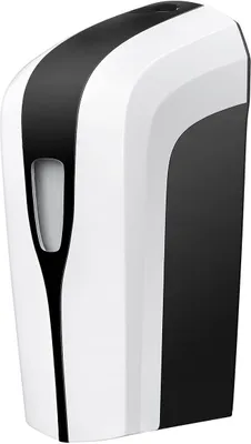 Produktbild von Sensorspender für Desinfektionsmittel schwarz-weiß DS1 zur Wandbefestigung (inkl. Montagematerial) Automatik, kontaktlos, Sprühkopfvariante:Sprühnebeldüse für Flüssigmittel, Spender - Farbe:weiß / schwarz