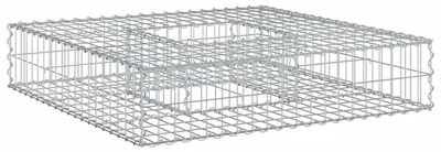 Produktbild von vidaXL Gabionen Hochbeet Silber