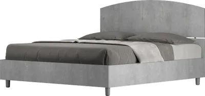 Produktbild von ITYHOME - Bett mit Lattenrost 160x190 Zement Dora