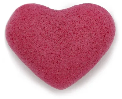 Imagen del producto de Esponja konjac corazón rosa