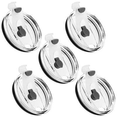 5er-Pack transparente Deckel für 20-oz-Becher, Ersatzdeckel