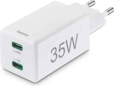 Produktbild von Hama Schnellladegerät Mini inkl. Kabel, USB-C, 35W, 1m