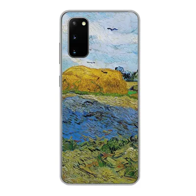 Produktbild von MuchoWow® Handyhülle Schutzhülle Hülle für Samsung Galaxy S20 Heuballen unter einem regnerischen Himmel - Vincent van Gogh Silikon Softcase Handy Hülle - Bild