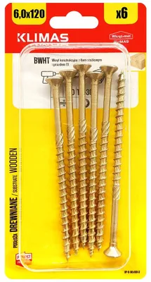 Produktbild von Wkręt-Met Holzschrauben Kegelkopf Torx 6x120mm (6 Stk.)