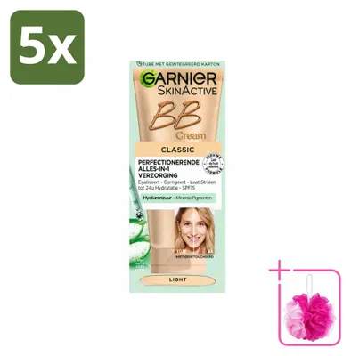 Produktbild von 5 x Garnier SkinActive BB Cream Classic Light 5-in-1 Pflege 50 ml - Sparpackung - 5 Stücke
