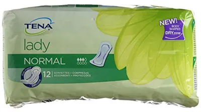 Image de TENA Lady Normal pour fuites urinaires légères, 12 pièces, paquet de 2 (2 x 12 pcs)
