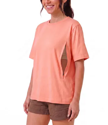 Produktbild von Stillshirt mit verstecktem Reißverschluss und stilvollem Design