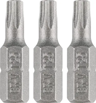 Obrázok produktu pre Torx bitové nástavce T25 x 25 mm, 3 ks.