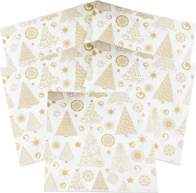 Produktbild von 100 Stück Servietten Papierservietten 33 x 33cm Cocktailservietten Tischdeko für Hochzeit Brautdusche Party