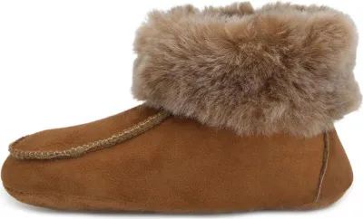 Produktbild von Lammfell Hausschuhe - IBIZA COGNAC - Schuhgröße: EUR 42