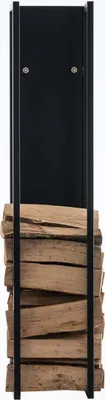 Obrázek produktu pro Nástěnný stojan na palivové dřevo Spark 80, kov matný - Černá