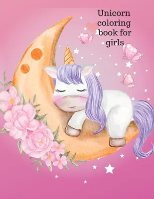 Produktbild von Unicorn coloring book for girls